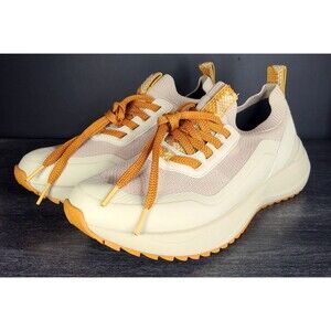 Vessi Stormburst Low Top Men Size 9 Waterproof Sneakers Beige Orange NEW - RARE